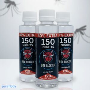 Bundle Pack of 3Bite Blocker Mosquito Repellent Liquid Refill – Long Lasting Protection